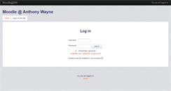 Desktop Screenshot of moodle.anthonywayneschools.org