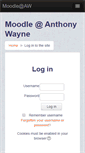 Mobile Screenshot of moodle.anthonywayneschools.org