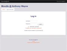 Tablet Screenshot of moodle.anthonywayneschools.org
