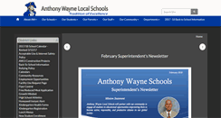 Desktop Screenshot of anthonywayneschools.org